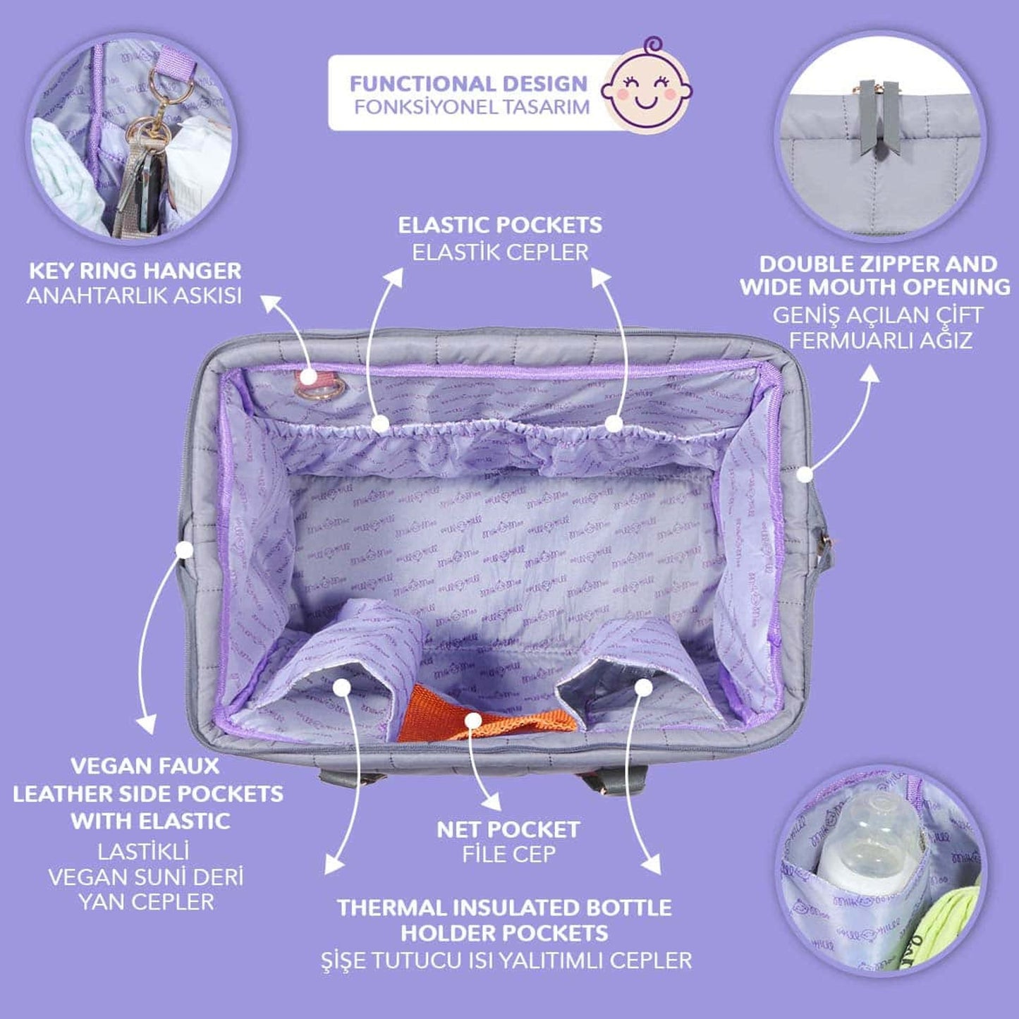 Milk&Moo Borse a spalla